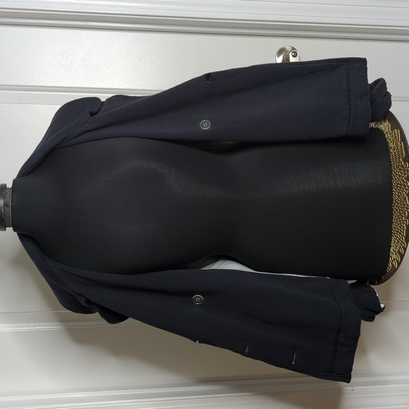 James Perse LA Double Breasted Soft Cotton Jersey Knit Jacket Blazer Black 3 M/L - Picture 9 of 13